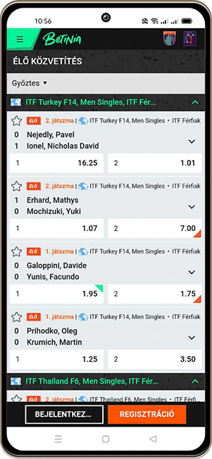 Download Mobile Betinia Betting App for Android and iOS