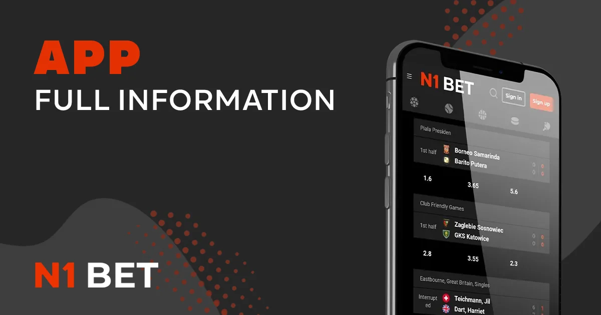 N1Bet Mobile App Information