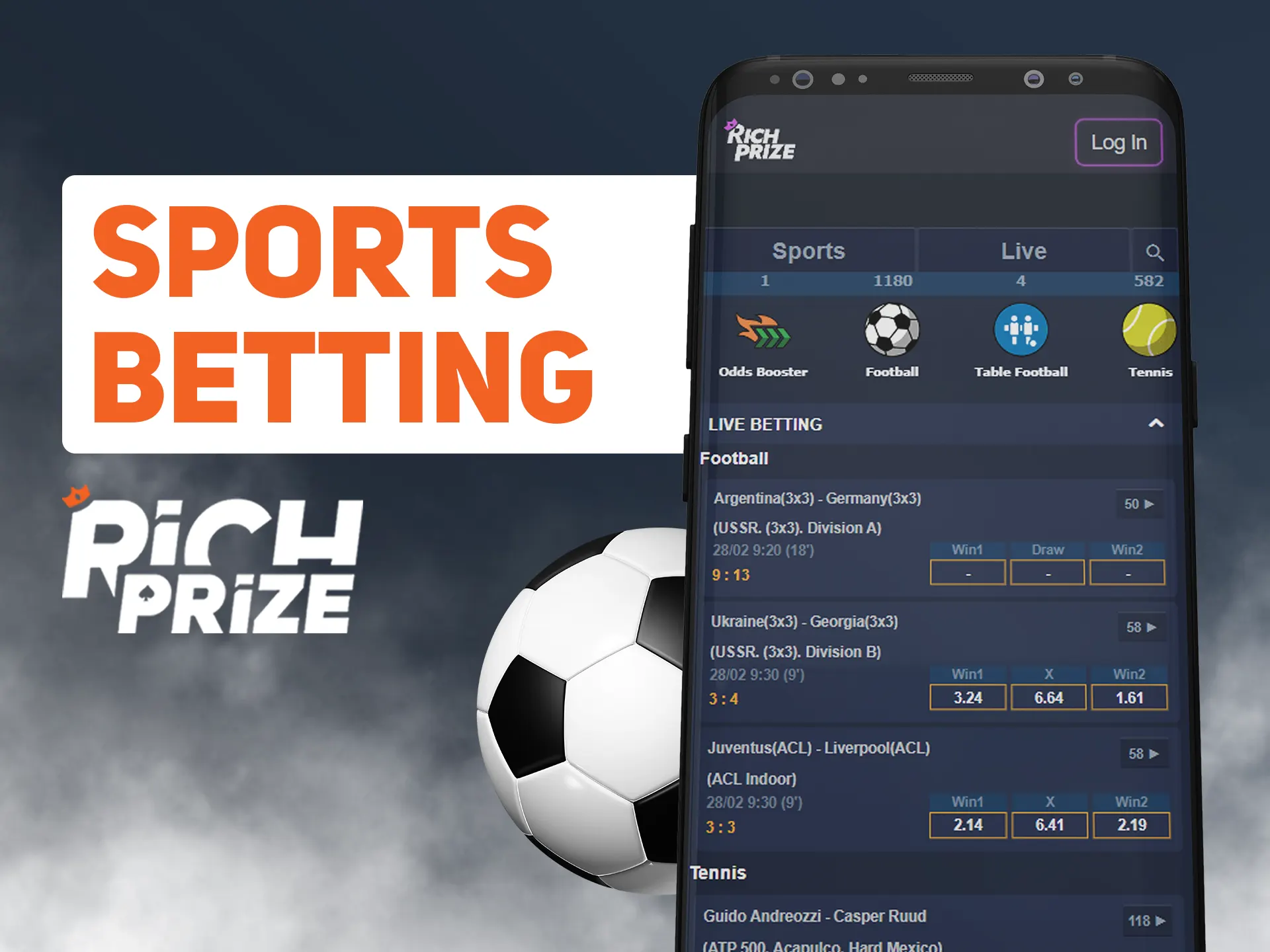 Sports bets at Richprize app