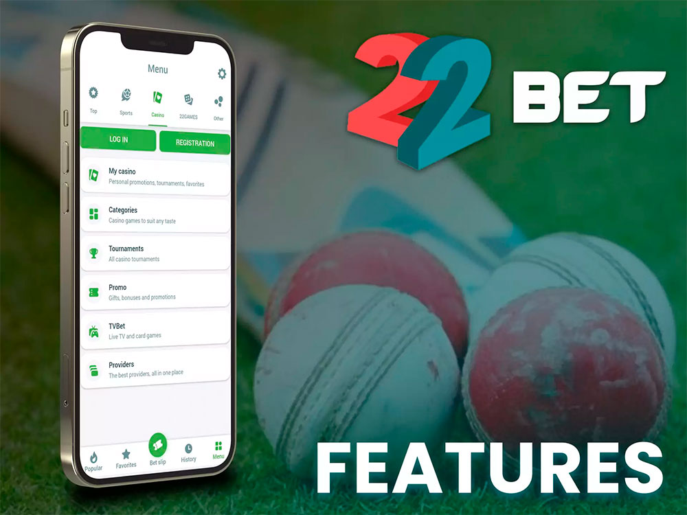 Review of Features: 22Bet Betting App