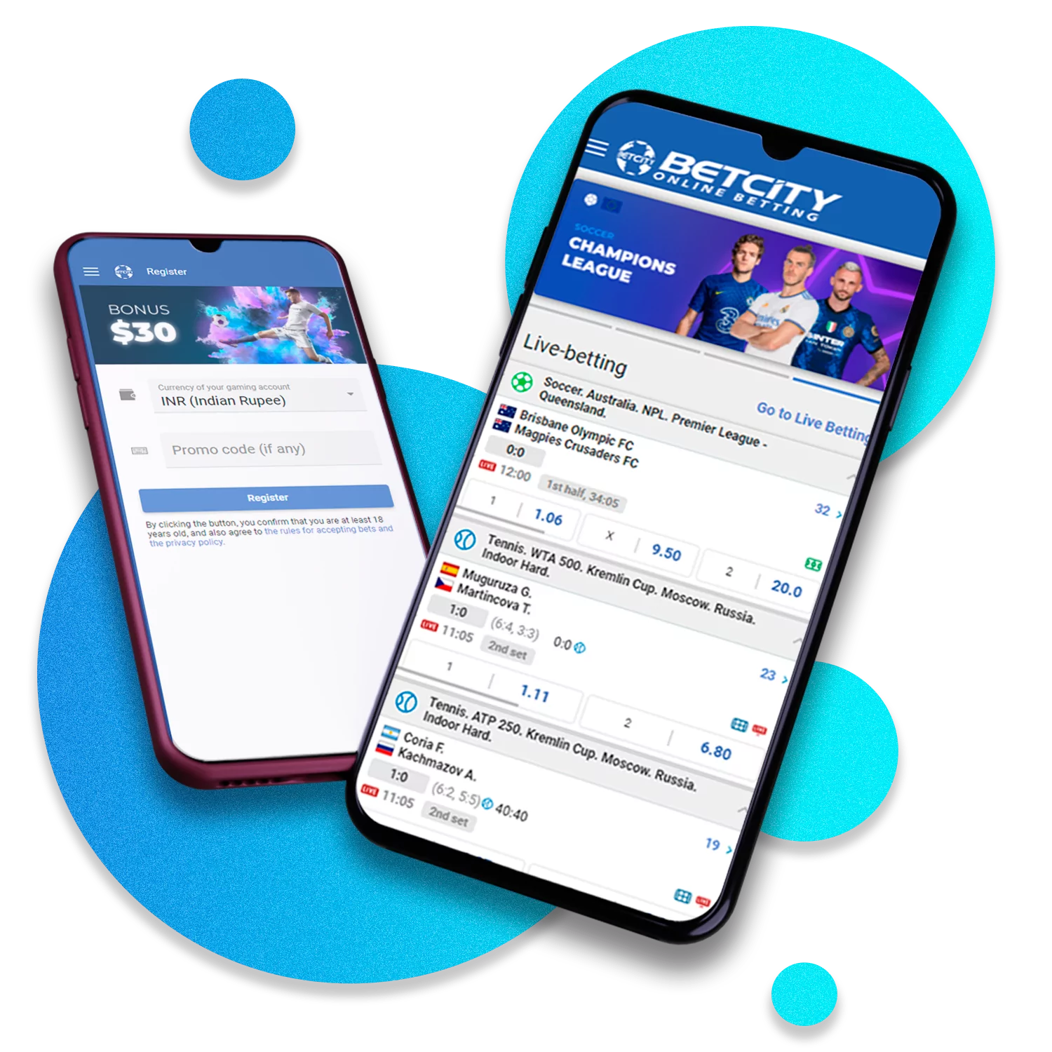 Mobile Version of the Betcity Betting App